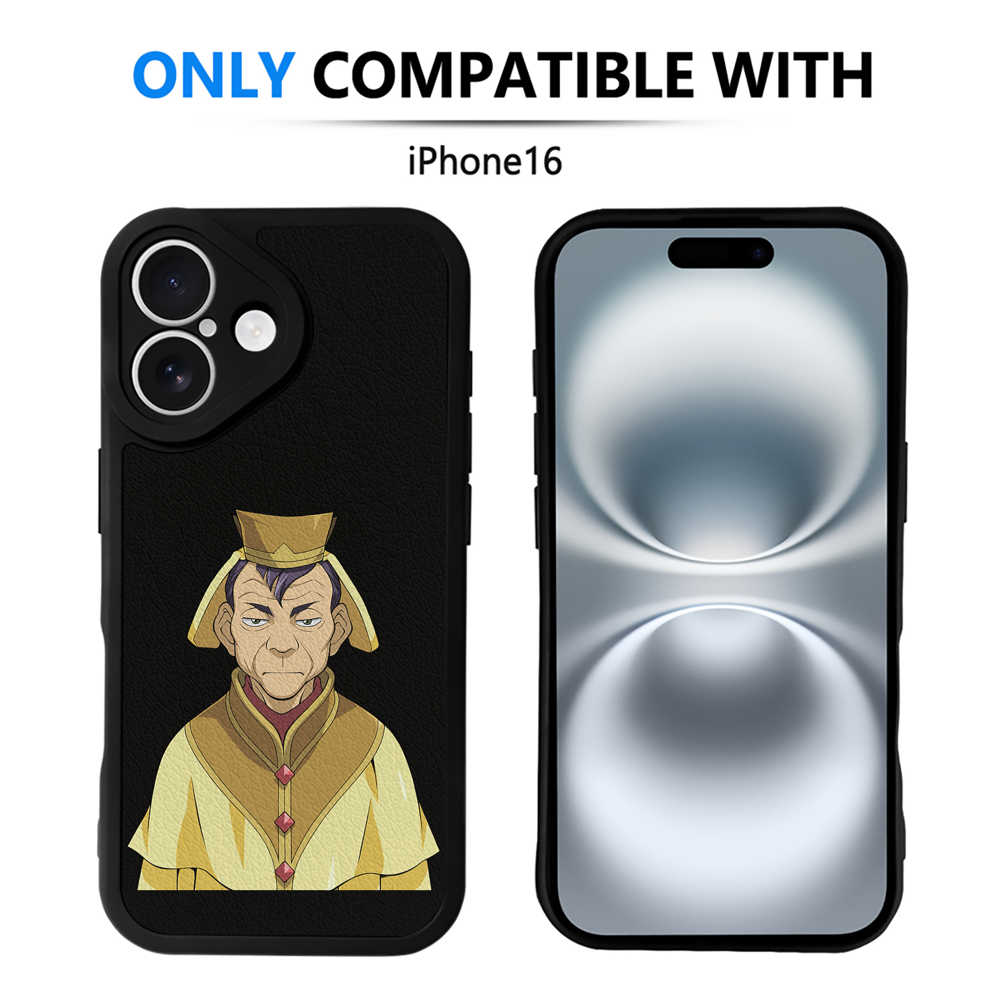 遊☆戯☆王 Yu-Gi-Oh! 【iPhone 16シリーズ対応】シリコンスマホケース（レザー調） 材質：シリコン
